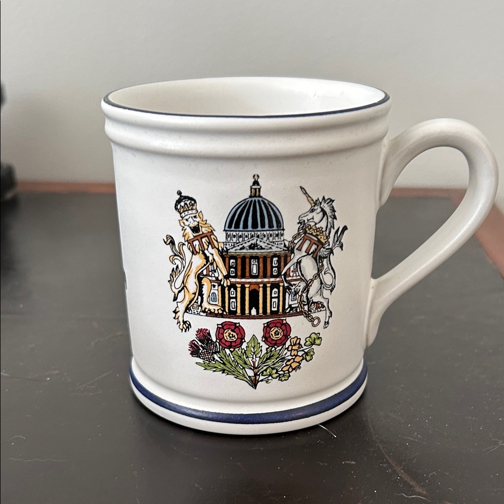1981 Denby Commemorative Lady Diana Spencer/Prince Charles Wedding Mug